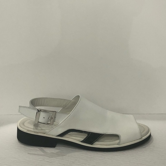 Emilio Franco sandal white leather calf open toe - Picture 2 of 5